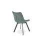 Scaun modern Atlanta, pivotant la 360 grade, catifea verde inchis, cadru otel, 80 cm Scaun modern Atlanta, pivotant la 360 grade, catifea verde inchis, cadru otel, 80 cm