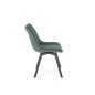 Scaun modern Atlanta, pivotant la 360 grade, catifea verde inchis, cadru otel, 80 cm Scaun modern Atlanta, pivotant la 360 grade, catifea verde inchis, cadru otel, 80 cm