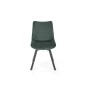 Scaun modern Atlanta, pivotant la 360 grade, catifea verde inchis, cadru otel, 80 cm Scaun modern Atlanta, pivotant la 360 grade, catifea verde inchis, cadru otel, 80 cm