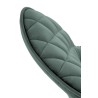 Scaun tapitat living Halmar K520, cadru metal, spatar matlasat, rotativ 360 grade, stil modern, 45x63x80x42cm, catifea, verde