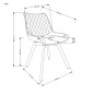 Scaun modern Atlanta, pivotant la 360 grade, catifea verde inchis, cadru otel, 80 cm Scaun modern Atlanta, pivotant la 360 grade, catifea verde inchis, cadru otel, 80 cm