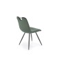 Scaun dining/bucatarie Halmar K521, cadru din metal si tapiterie din catifea, stil clasic, 46x58x83x45 cm, verde Scaun dining/bucatarie Halmar K521, cadru din metal si tapiterie din catifea, stil clasic, 46x58x83x45 cm, verde