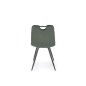 Scaun dining/bucatarie Halmar K521, cadru din metal si tapiterie din catifea, stil clasic, 46x58x83x45 cm, verde Scaun dining/bucatarie Halmar K521, cadru din metal si tapiterie din catifea, stil clasic, 46x58x83x45 cm, verde