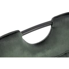 Scaun tapitat dining/bucatarie Halmar K521, cadru metal,  stil clasic, 46x58x83x45cm, catifea, verde