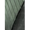 Scaun tapitat dining/bucatarie Halmar K521, cadru metal, stil clasic, 46x58x83x45cm, catifea, verde