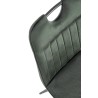 Scaun tapitat dining/bucatarie Halmar K521, cadru metal, stil clasic, 46x58x83x45cm, catifea, verde