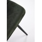 Scaun dining/bucatarie Halmar K521, cadru din metal si tapiterie din catifea, stil clasic, 46x58x83x45 cm, verde Scaun dining/bucatarie Halmar K521, cadru din metal si tapiterie din catifea, stil clasic, 46x58x83x45 cm, verde