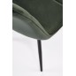 Scaun dining/bucatarie Halmar K521, cadru din metal si tapiterie din catifea, stil clasic, 46x58x83x45 cm, verde Scaun dining/bucatarie Halmar K521, cadru din metal si tapiterie din catifea, stil clasic, 46x58x83x45 cm, verde