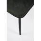 Scaun dining/bucatarie Halmar K521, cadru din metal si tapiterie din catifea, stil clasic, 46x58x83x45 cm, verde Scaun dining/bucatarie Halmar K521, cadru din metal si tapiterie din catifea, stil clasic, 46x58x83x45 cm, verde