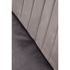 Scaun tapitat dining/bucatarie Halmar K521, cadru metal,  stil clasic, 46x58x83x45cm, catifea, gri