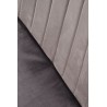 Scaun tapitat dining/bucatarie Halmar K521, cadru metal,  stil clasic, 46x58x83x45cm, catifea, gri
