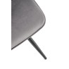 Scaun tapitat dining/bucatarie Halmar K521, cadru metal,  stil clasic, 46x58x83x45cm, catifea, gri