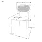 Scaun tapitat cu piele, pentru living, design clasic/modern, spatar din ratan, cadru metalic, 46 x 51 x 78 cm, maro/negru Scaun tapitat cu piele, pentru living, design clasic/modern, spatar din ratan, cadru metalic, 46 x 51 x 78 cm, maro/negru