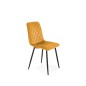 Scaun modern pentru living, tapiterie stofa si picioare din metal, spatar matlasat, inaltime 89 cm, latime 45 cm Scaun modern pentru living, tapiterie stofa si picioare din metal, spatar matlasat, inaltime 89 cm, latime 45 cm