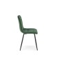 Scaun verde tapitat, spatar matlasat, structura metalica, catifea, inaltime 89 cm Scaun verde tapitat, spatar matlasat, structura metalica, catifea, inaltime 89 cm