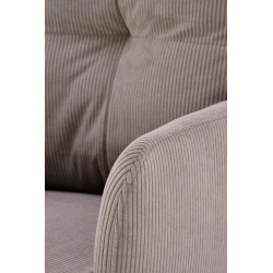 Scaun tapitat living Halmar K528, cadru metal, rotativ 180 grade, perna inclusa, stil scandinav, 60x67x90x47cm, gri