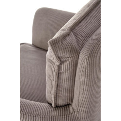 Scaun tapitat living Halmar K528, cadru metal, rotativ 180 grade, perna inclusa, stil scandinav, 60x67x90x47cm, gri