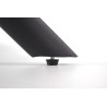 Scaun tapitat living Halmar K528, cadru metal, rotativ 180 grade, perna inclusa, stil scandinav, 60x67x90x47cm, gri