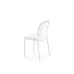 Scaun dining/bucatarie Halmar K529, cadru polipropilena, stil scandinav, 42x51x83x46cm, polipropilena, alb