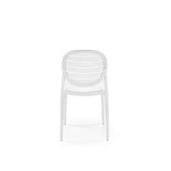 Scaun dining/bucatarie Halmar K529, cadru polipropilena, stil scandinav, 42x51x83x46cm, polipropilena, alb