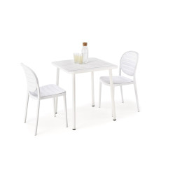 Scaun dining/bucatarie Halmar K529, cadru polipropilena, stil scandinav, 42x51x83x46cm, polipropilena, alb