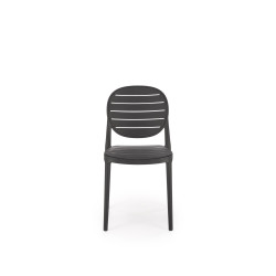 Scaun dining/bucatarie Halmar K529, cadru polipropilena, stil scandinav, 42x51x83x46cm, polipropilena, negru