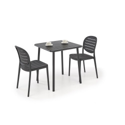 Scaun dining/bucatarie Halmar K529, cadru polipropilena, stil scandinav, 42x51x83x46cm, polipropilena, negru