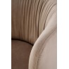 Scaun tapitat living/sufragerie Halmar K531, cadru metal, stil modern, 60x58x76x45cm, catifea, bej