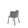 Scaun tapitat living/sufragerie Halmar K531, cadru metal,  stil modern, 60x58x76x45cm, catifea, gri