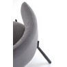 Scaun tapitat living/sufragerie Halmar K531, cadru metal,  stil modern, 60x58x76x45cm, catifea, gri