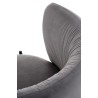 Scaun tapitat living/sufragerie Halmar K531, cadru metal,  stil modern, 60x58x76x45cm, catifea, gri