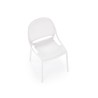 Scaun gradina Halmar K532, cadru polipropilena, stivuibil, stil scandinav, 50x56x80x45cm, polipropilena, alb