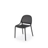 Scaun gradina Halmar K532, cadru polipropilena, stivuibil, stil scandinav, 50x56x80x45cm, polipropilena, negru