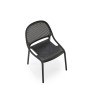 Scaun gradina Halmar K532, cadru polipropilena, stivuibil, stil scandinav, 50x56x80x45cm, polipropilena, negru