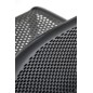 Scaun de gradina cu spatar rotunjit, cadru PP, picioare antiderapante, 50x56x80x45 cm, negru