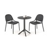 Scaun gradina Halmar K532, cadru polipropilena, stivuibil, stil scandinav, 50x56x80x45cm, polipropilena, negru