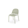 Scaun gradina Halmar K532, cadru polipropilena, stivuibil, stil scandinav, 50x56x80x45cm, polipropilena, verde