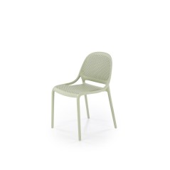 Scaun gradina Halmar K532, cadru polipropilena, stivuibil, stil scandinav, 50x56x80x45cm, polipropilena, verde