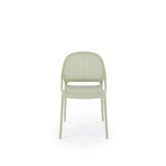 Scaun gradina Halmar K532, cadru polipropilena, stivuibil, stil scandinav, 50x56x80x45cm, polipropilena, verde