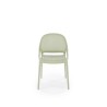 Scaun gradina Halmar K532, cadru polipropilena, stivuibil, stil scandinav, 50x56x80x45cm, polipropilena, verde