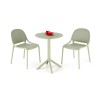 Scaun gradina Halmar K532, cadru polipropilena, stivuibil, stil scandinav, 50x56x80x45cm, polipropilena, verde