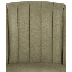 Scaun tapitat living/sufragerie Halmar K533, cadru metal, rotativ 180 grade, stil modern, 57x60x80x49cm, catifea, verde