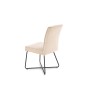 Scaun modern tapitat pentru sufragerie, tesatura stofa/metal, 50x60x90x47 cm, bej Scaun modern tapitat pentru sufragerie, tesatura stofa/metal, 50x60x90x47 cm, bej