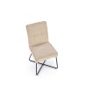 Scaun tapitat living/sufragerie Halmar K534, cadru metal, stil modern, 50x60x90x47cm, stofa, bej