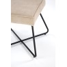 Scaun tapitat living/sufragerie Halmar K534, cadru metal, stil modern, 50x60x90x47cm, stofa, bej