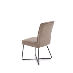 Scaun living Halmar K534, tapiterie din stofa, structura metalica, design modern, 90 x 50 cm, gri/negru