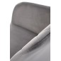 Scaun modern rotativ la 360 grade, tapitat cu catifea gri, structura metalica, stil modern Scaun modern rotativ la 360 grade, tapitat cu catifea gri, structura metalica, stil modern