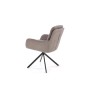 Scaun tapitat rotativ, structura metalica, perna confortabila, stil modern, stofa gri Scaun tapitat rotativ, structura metalica, perna confortabila, stil modern, stofa gri