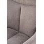 Scaun tapitat rotativ, structura metalica, perna confortabila, stil modern, stofa gri Scaun tapitat rotativ, structura metalica, perna confortabila, stil modern, stofa gri