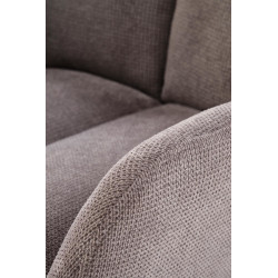 Scaun tapitat living Halmar K536, cadru metal, perna inclusa, rotativ 360 grade, stil modern, 62x68x85x52cm, stofa, gri